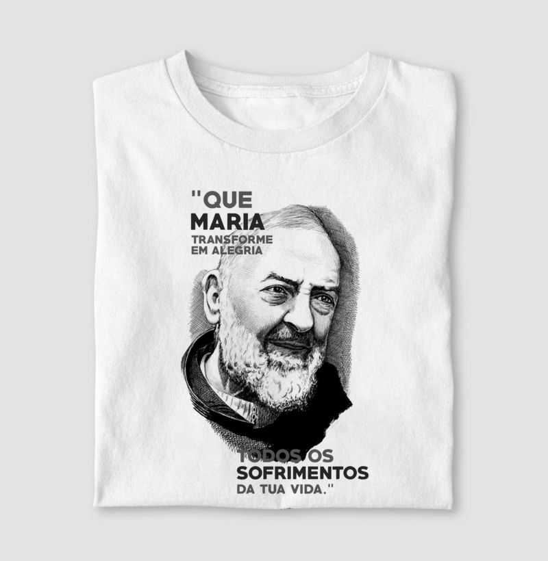 Camiseta São Pio Frase