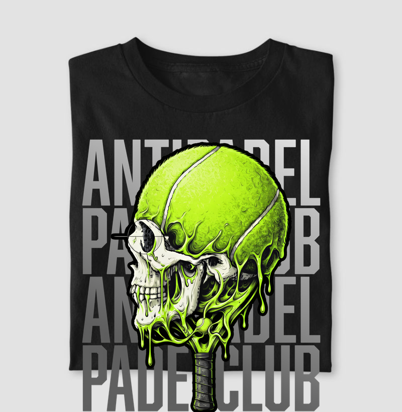 Camiseta Anti-Padel Caveira Prata