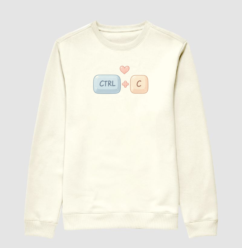 CTRL + C — Mãe/Pai Dev - Suéter Moletom