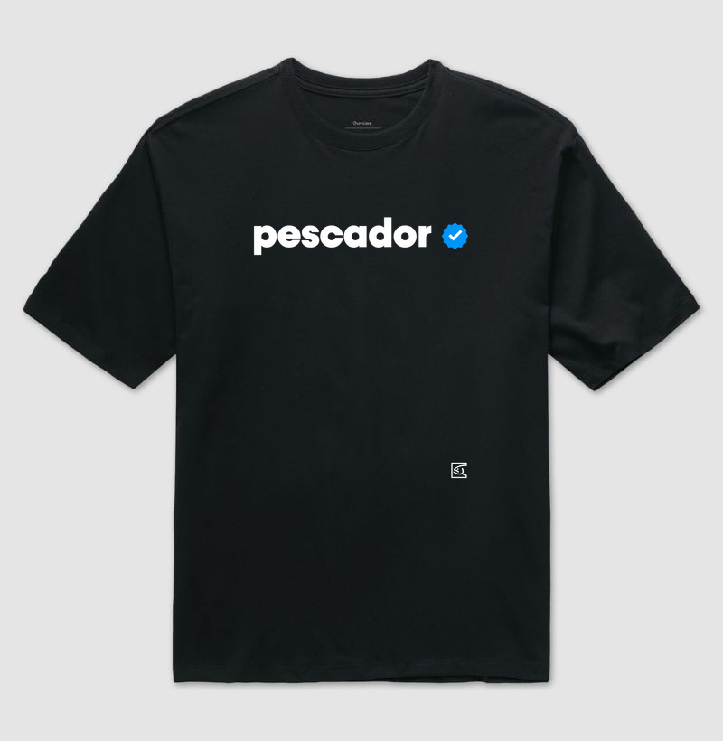 Pescador Verificado🎣 - Camiseta Oversized