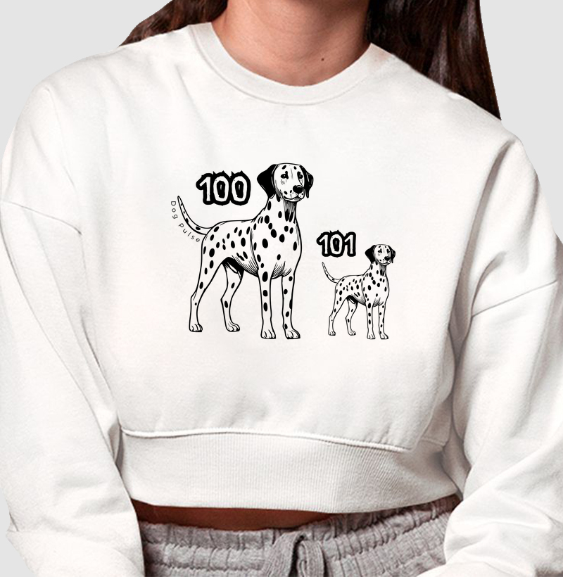 Cropped Moletom Dog Pulse - Dálmata 101 Vibes