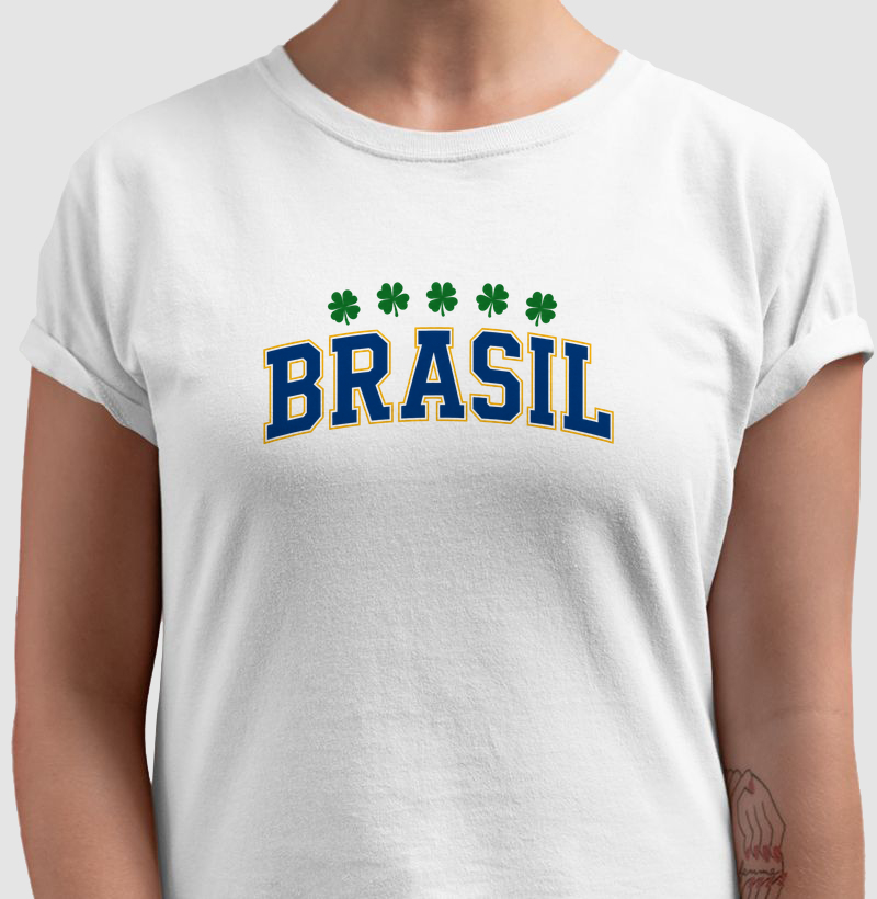 Camiseta Brasil Trevo da Sorte