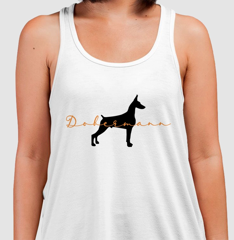 Dobermann Silhueta Laranja