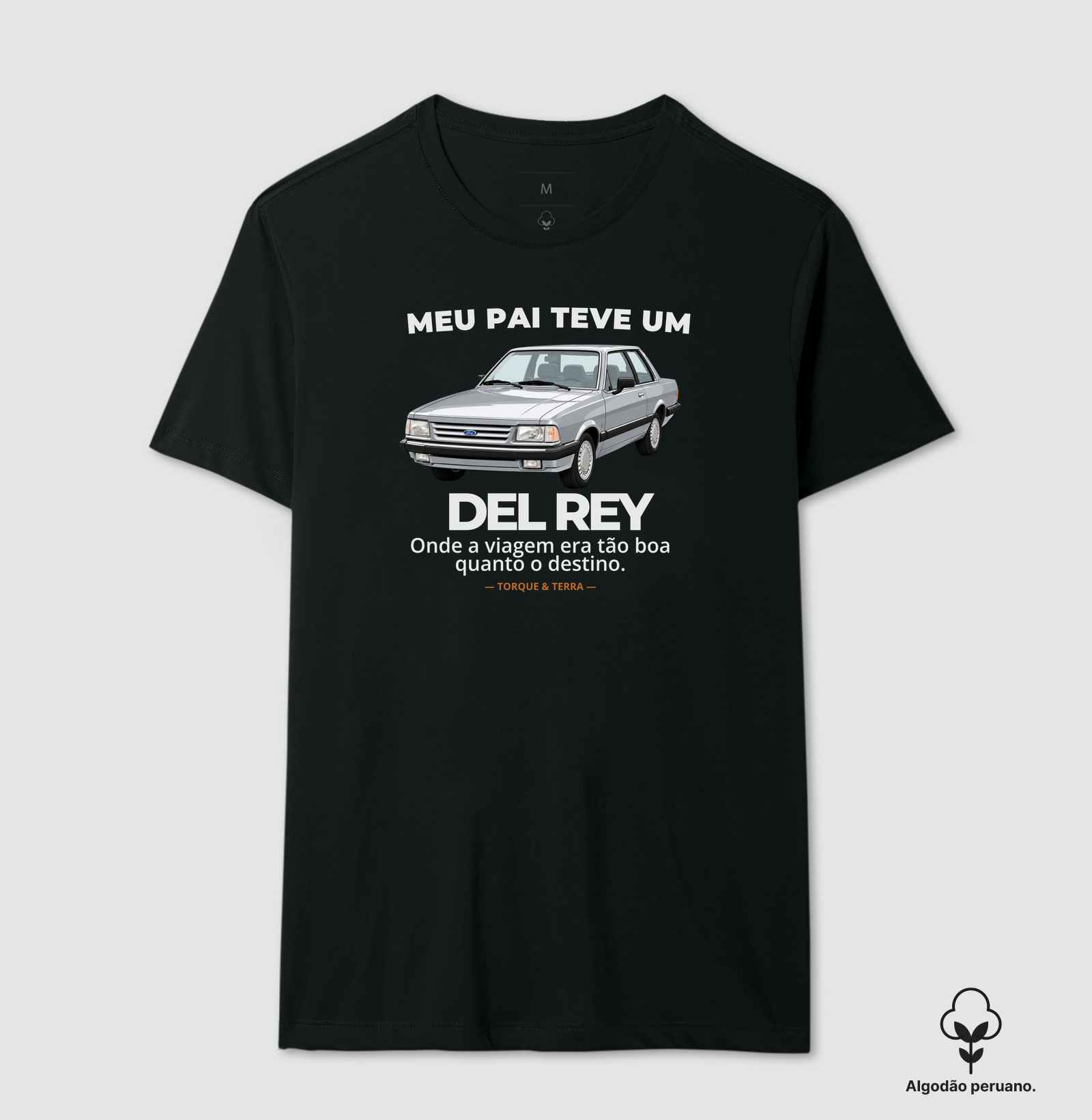 Meu pai teve um - DEL REY - prata - Camiseta Algodão Peruano