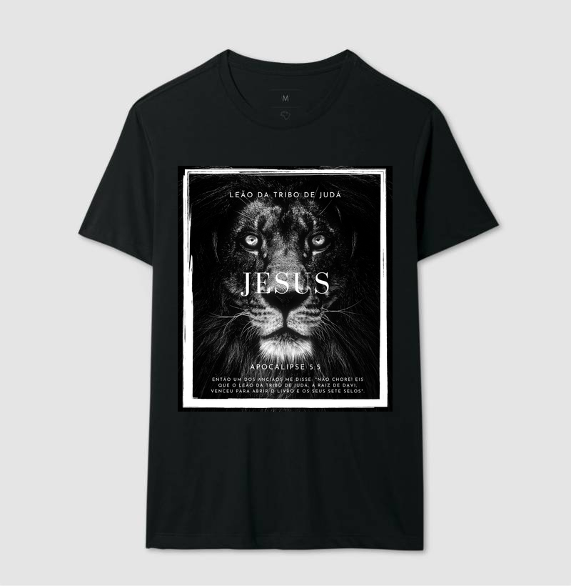 Camiseta Cristã Leão da Tribo de Judá