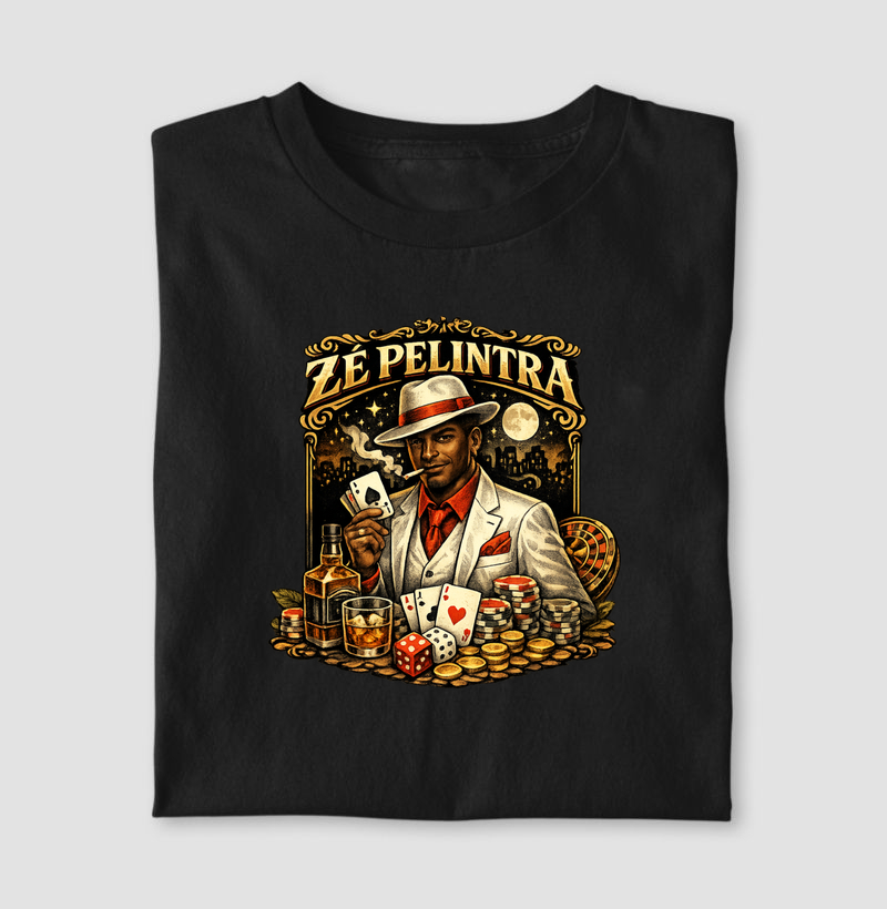 Camiseta Zé Pelintra – Estilo, Fé e Proteção