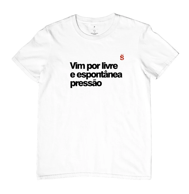 Vim por livre e espontânea pressão