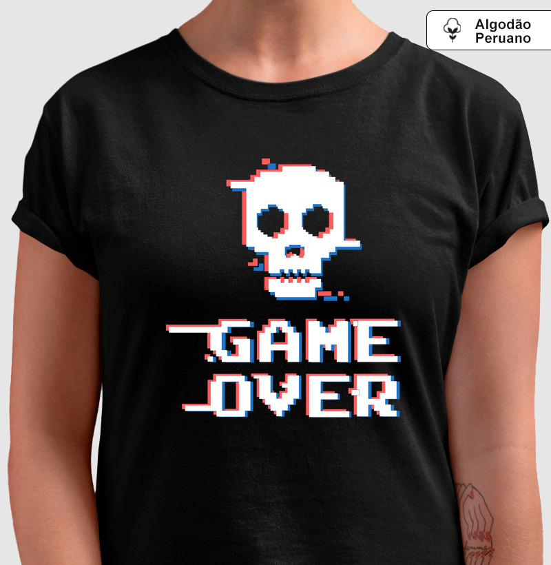 GAME OVER SKULL – Think Tee