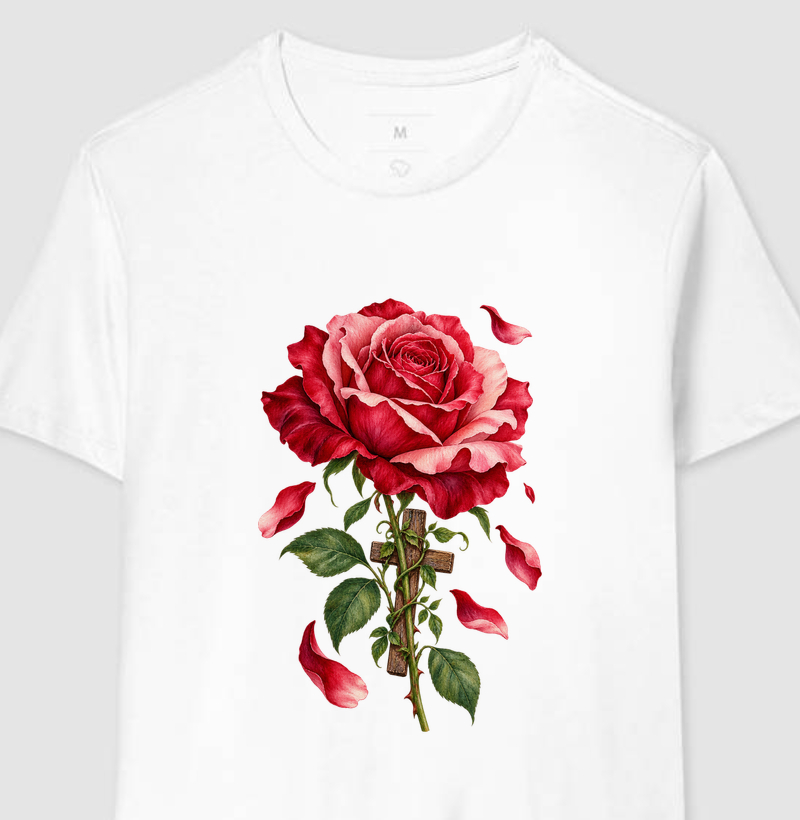 Rosa e a Cruz da Pequena Via - Camiseta