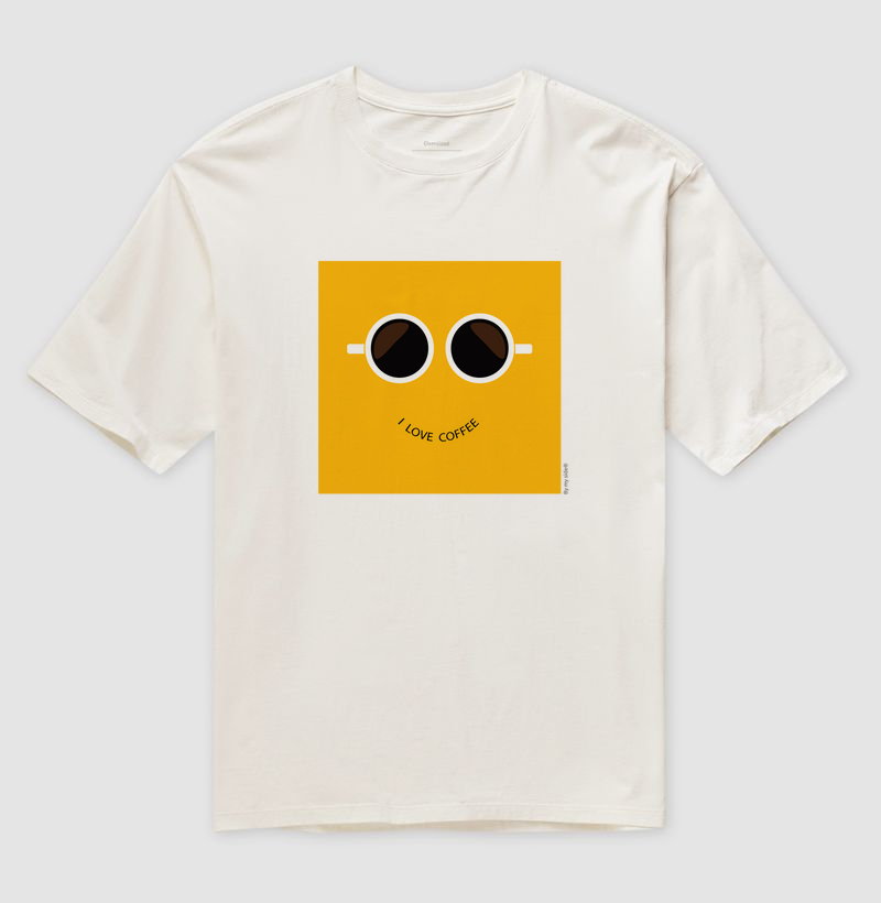 EU AMO CAFÉ 01 - Oversized