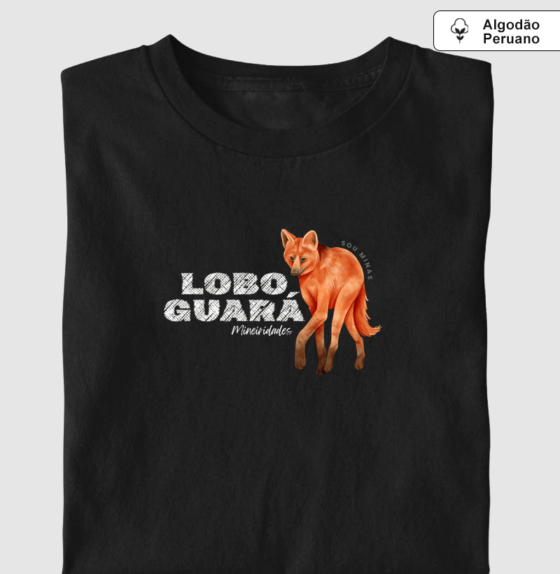 Lobo-Guará - Algodão Peruano - Camiseta Algodão Peruano