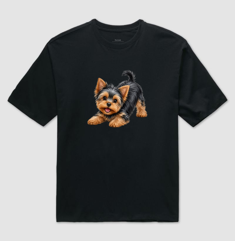 Yorkshire Brincando - Camiseta Oversized