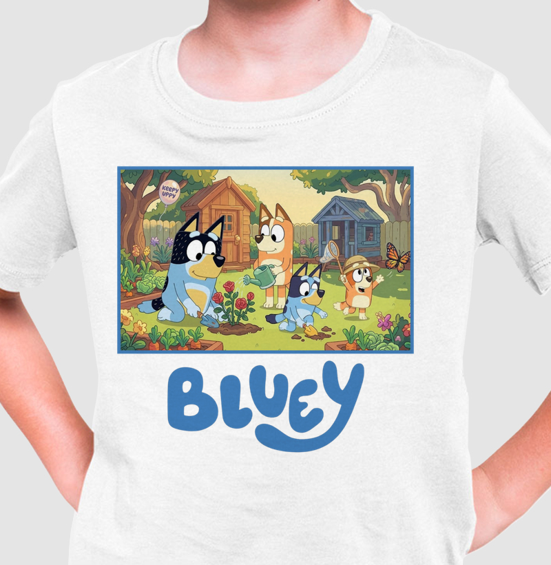 Camiseta Infantil Família Hora do Jardim