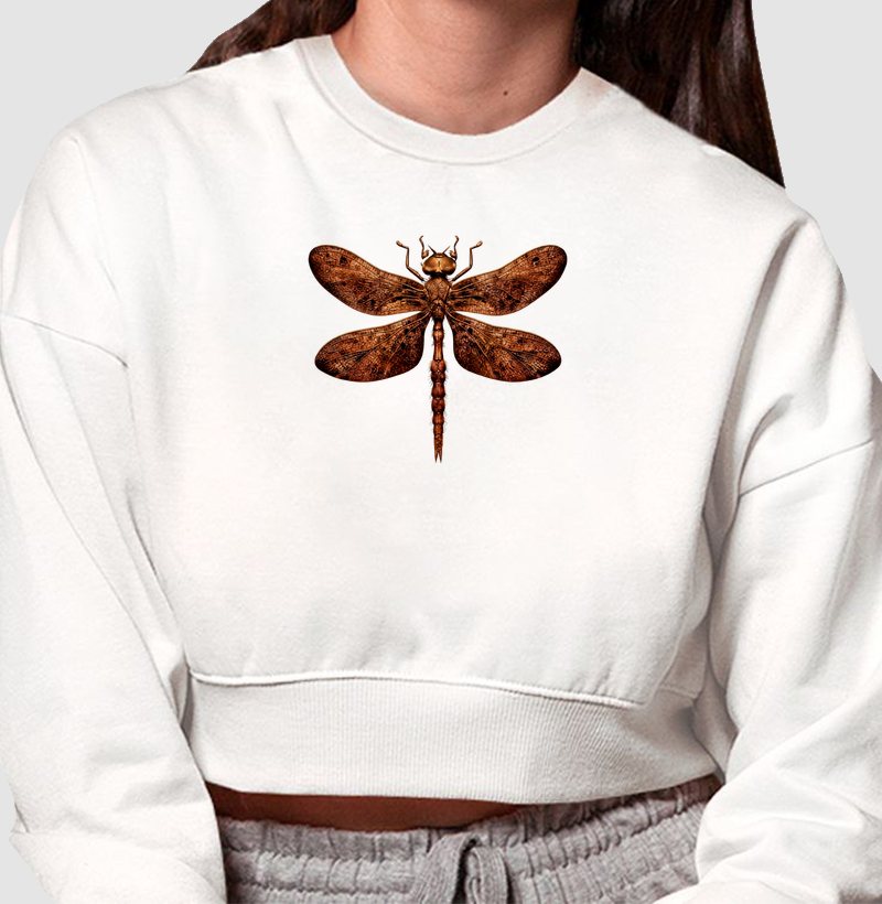 Cropped Moletom Libélula