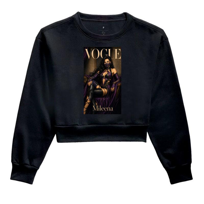 Vogue Mileena | Coleção Ô Bicha - Cropped Moletom