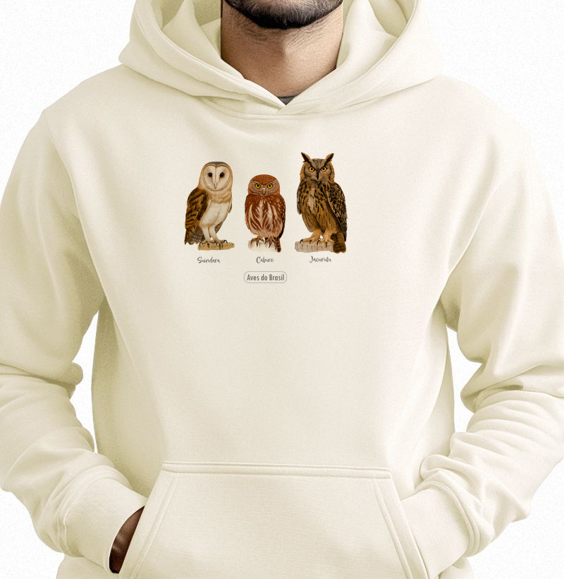 Aves do Brasil - Coletivo Corujas - Moletom Hoodie