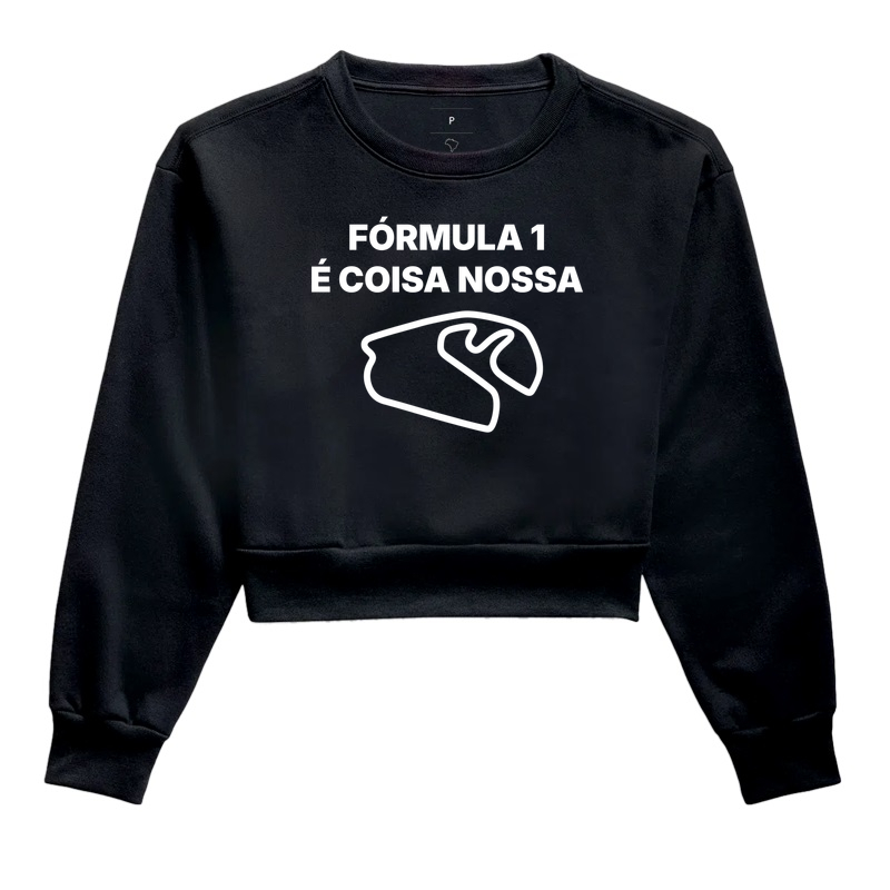 Fórmula 1 é coisa nossa - Cropped Moletom