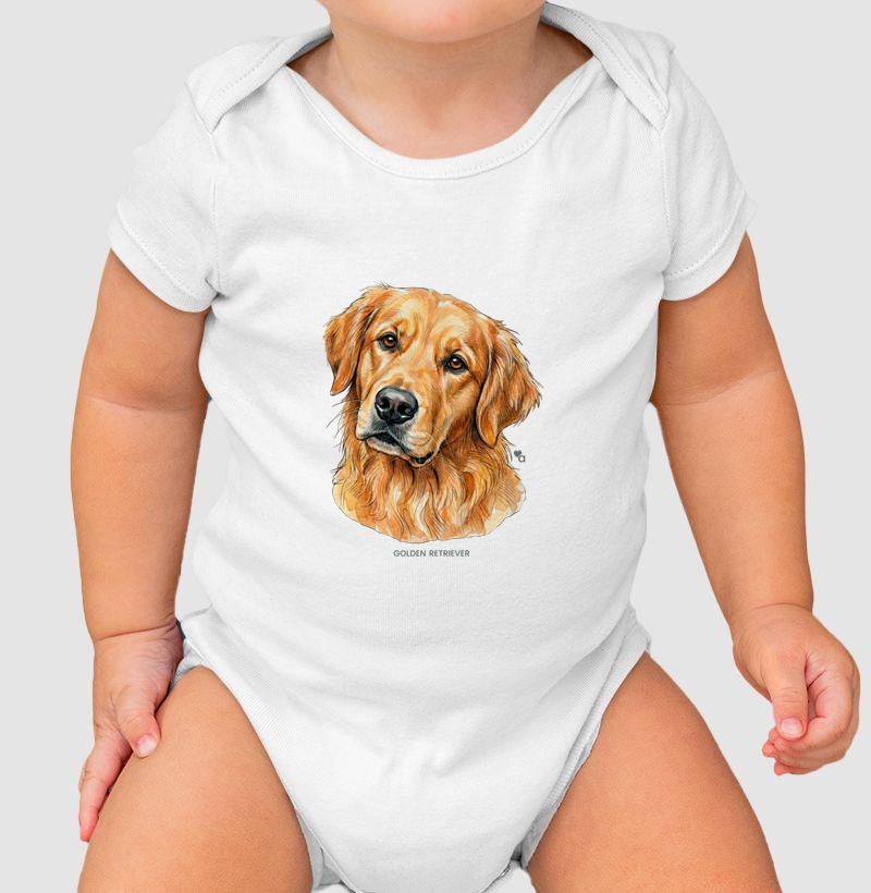 Cães - Golden Retriever - Body Infantil