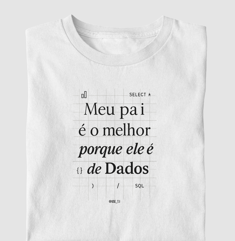 "Meu pai é o melhor porque ele é de Dados III" T.I