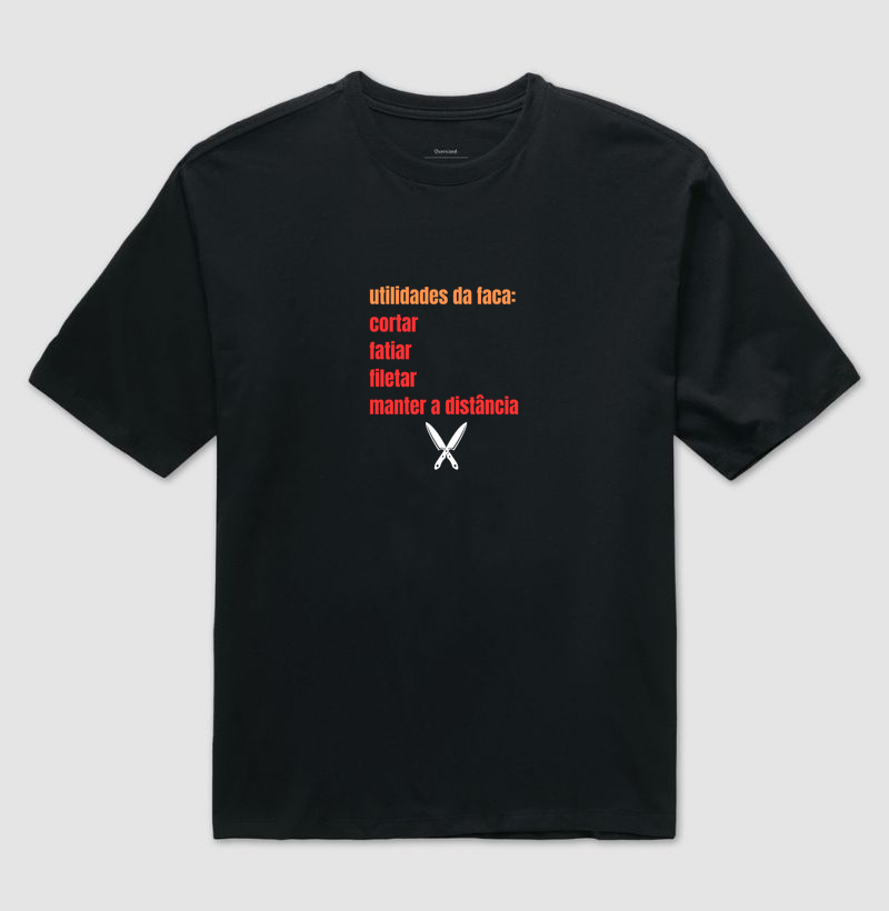 utilidades da faca - Camiseta Oversized