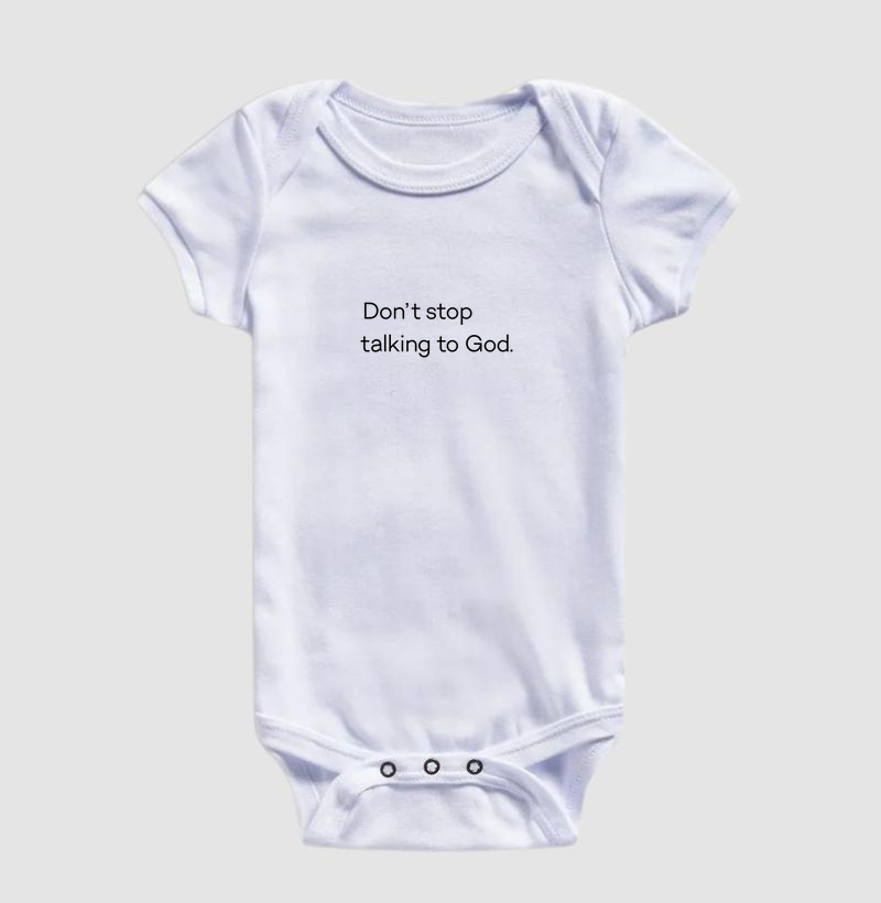 Não pare de conversar com Deus 