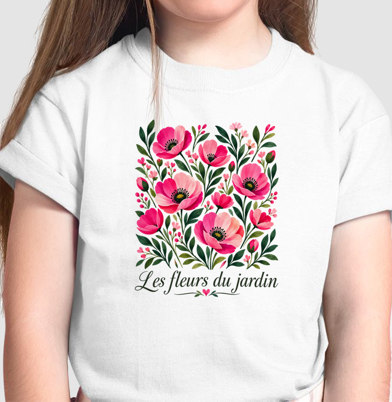 Camiseta Les fleurs du jardin