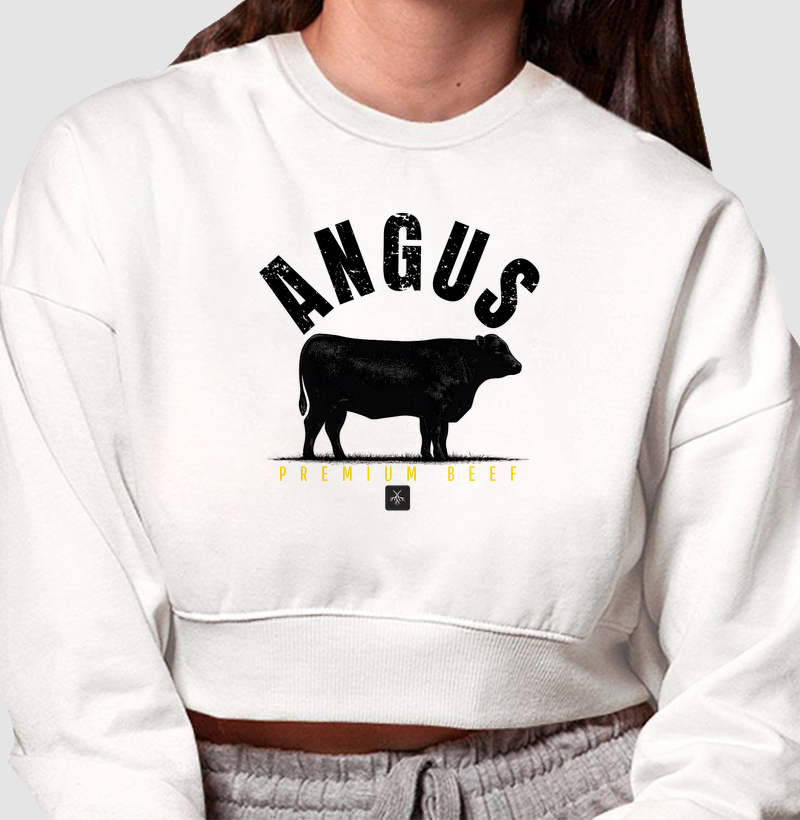 Moletom cropped Angus