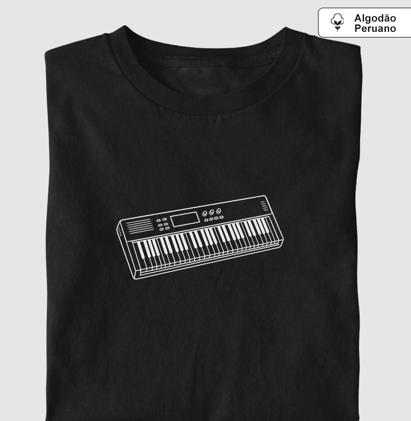 TECLADO - Camiseta Algodão Peruano