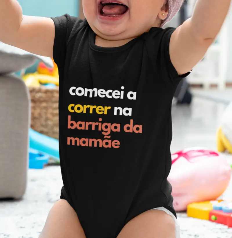 Comecei a correr na barriga da mamãe