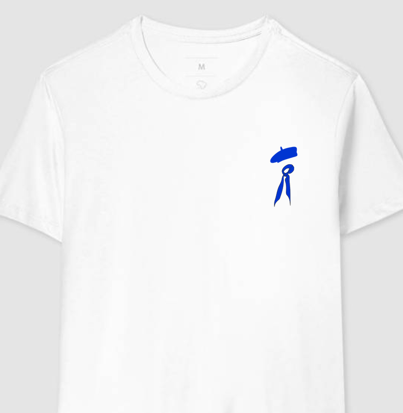 CAMISETA LENÇO Y BOINA AZUL