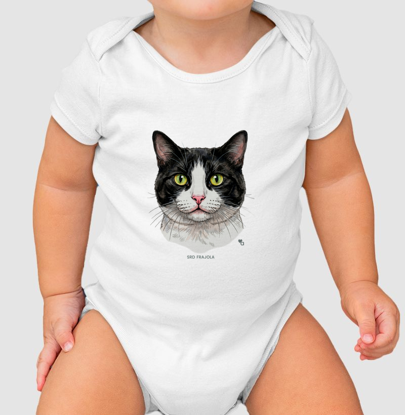 Gatos - SRD Frajola - Body Infantil