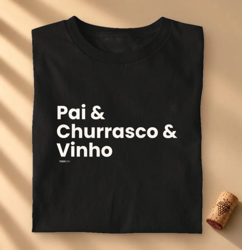 Camiseta Pai & Churrasco & Vinho
