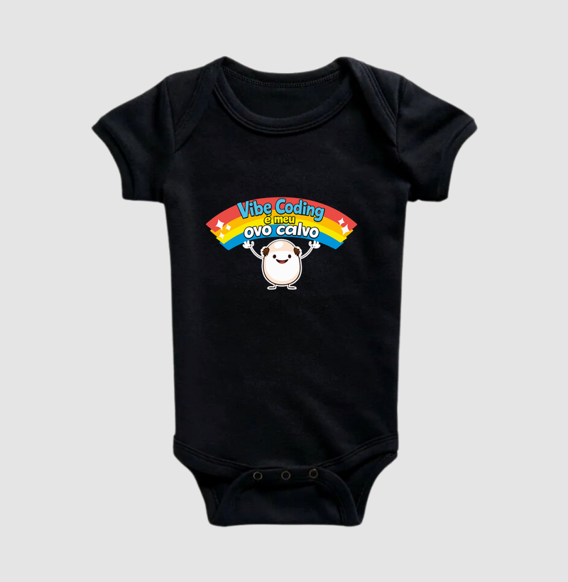 Vibe Coding é meu ovo calvo - Body Infantil