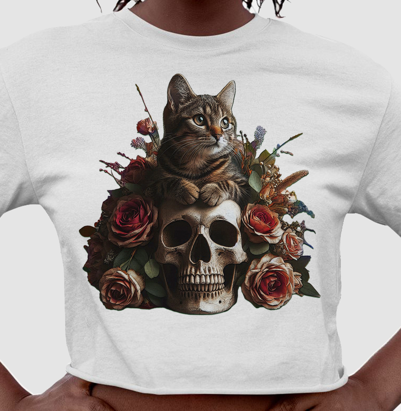 Cats, Skull & Roses
