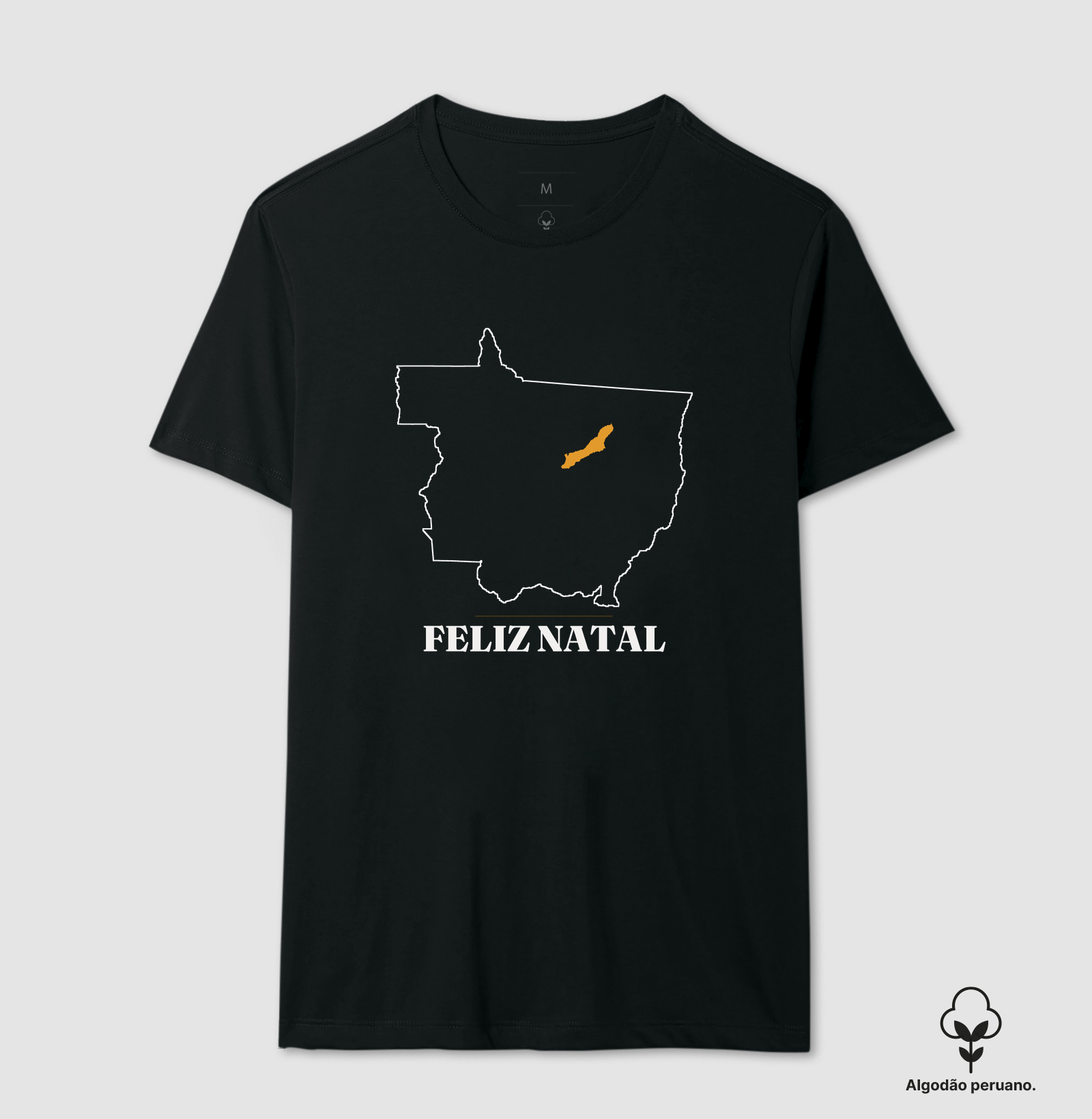 Feliz Natal | Traço MT - Camiseta Algodão Peruano