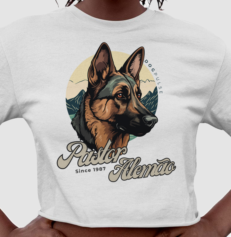 Cropped Pastor Alemão Busto Dog Pulse