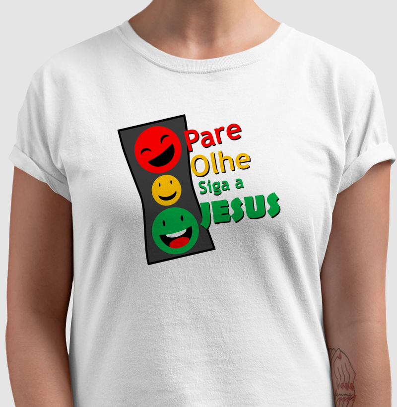 Pare, olhe, sigua a Jesus