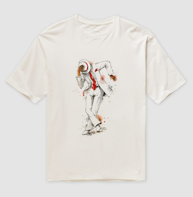 Zé Pelintra da Lapa Mari Patuá - Camiseta Oversized