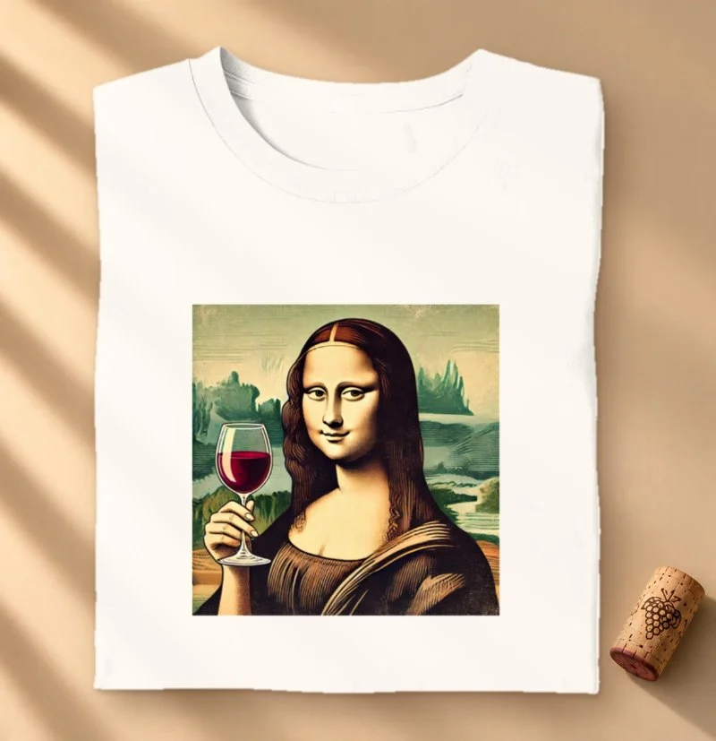 Camiseta Vinho - Monalisa Wine Lover