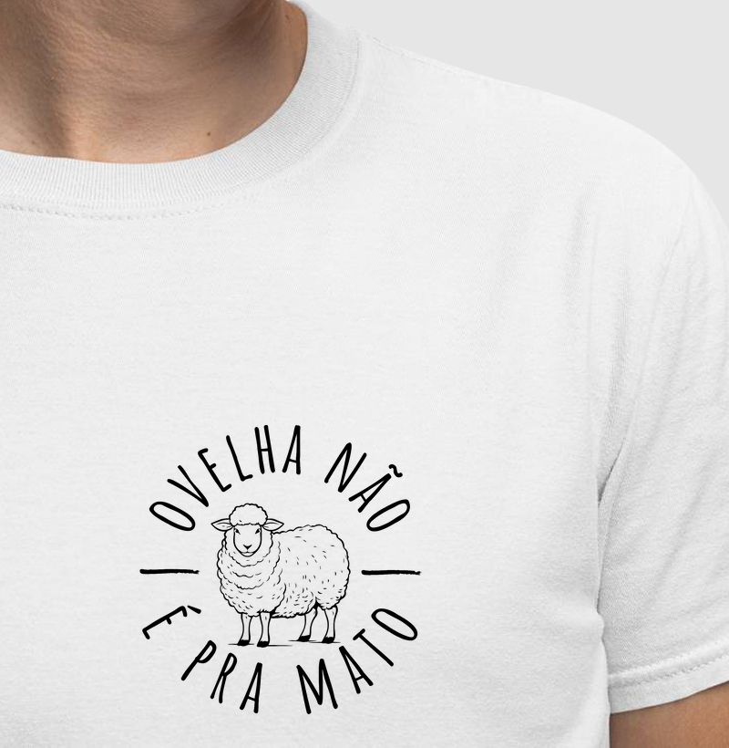 Camiseta Ovelha não é pra mato mini
