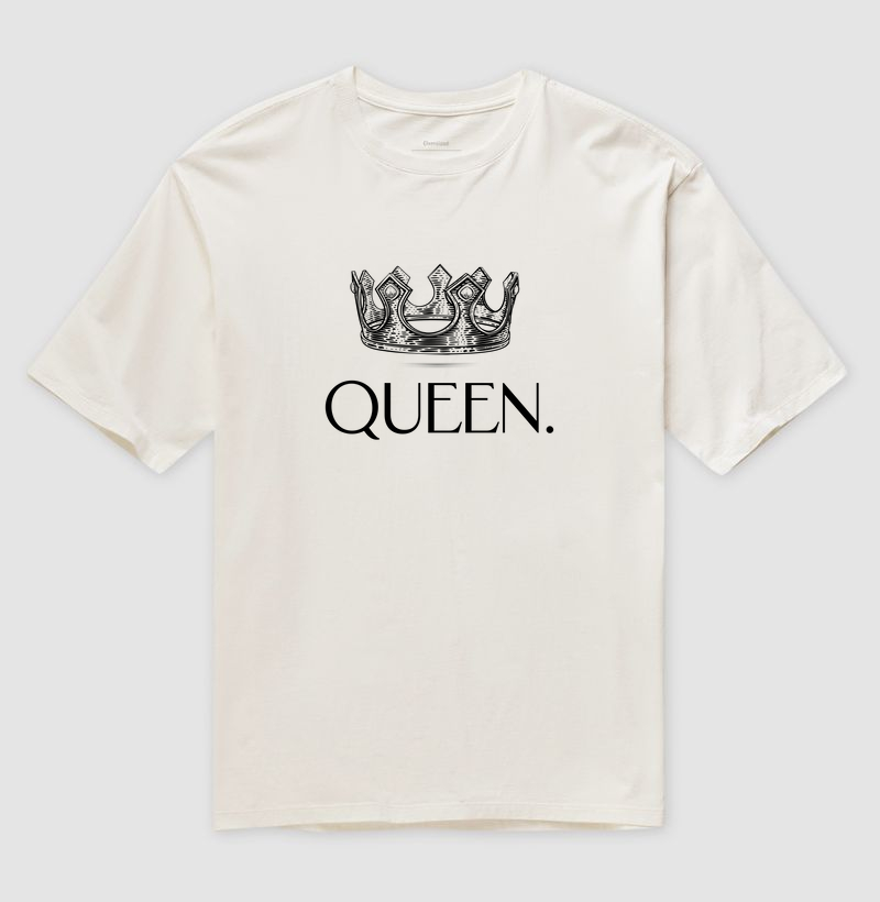 Camiseta Oversized QUEEN COROA