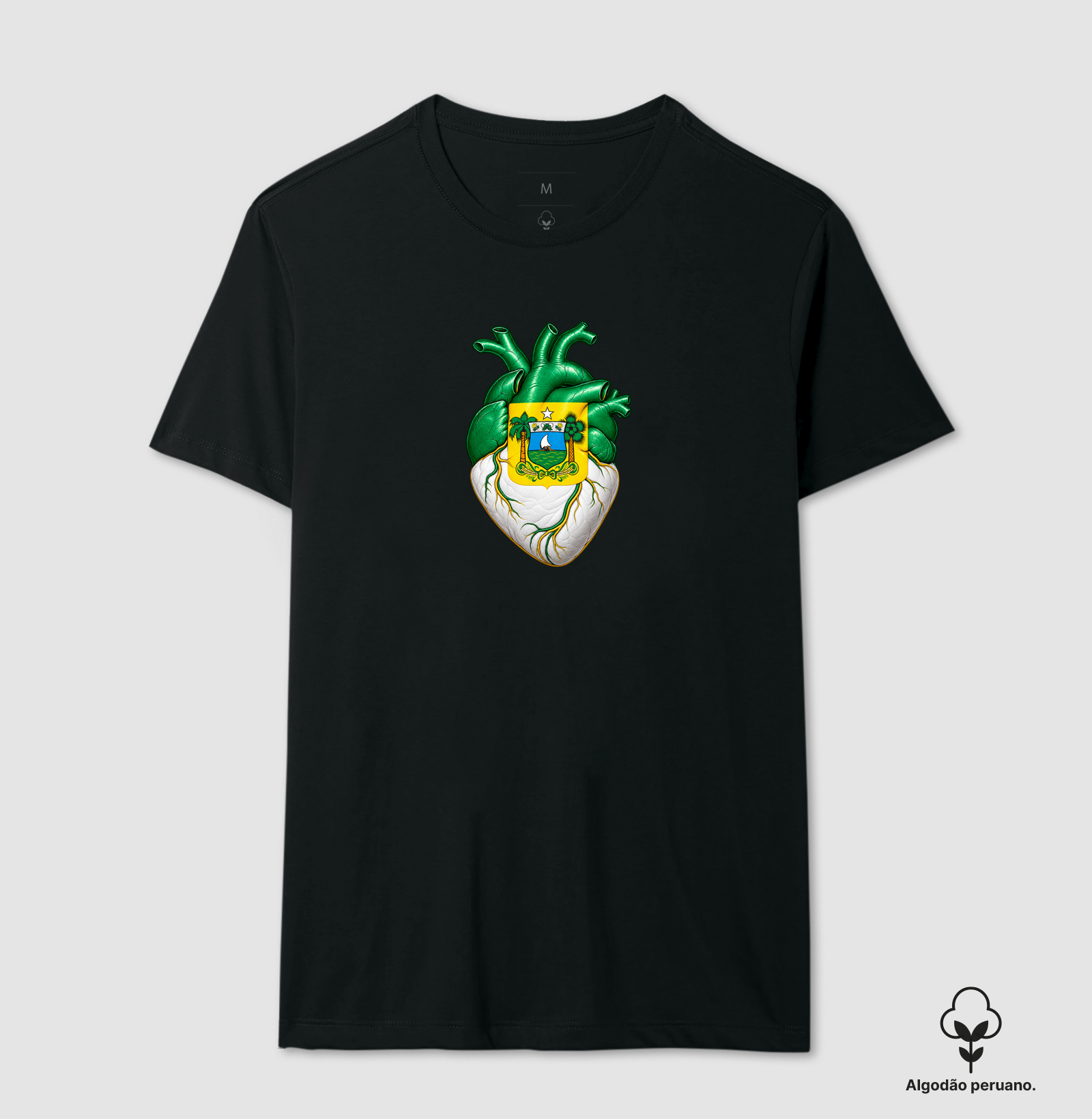 Rio Grande do Norte | Coração - Camiseta Algodão Peruano