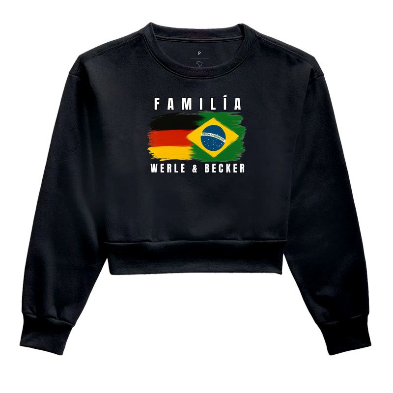 Família Werle & Becker - Cropped Moletom