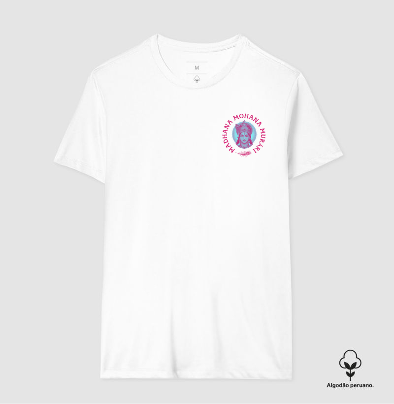Madhana Mohana Murari - Camiseta Algodão Peruano