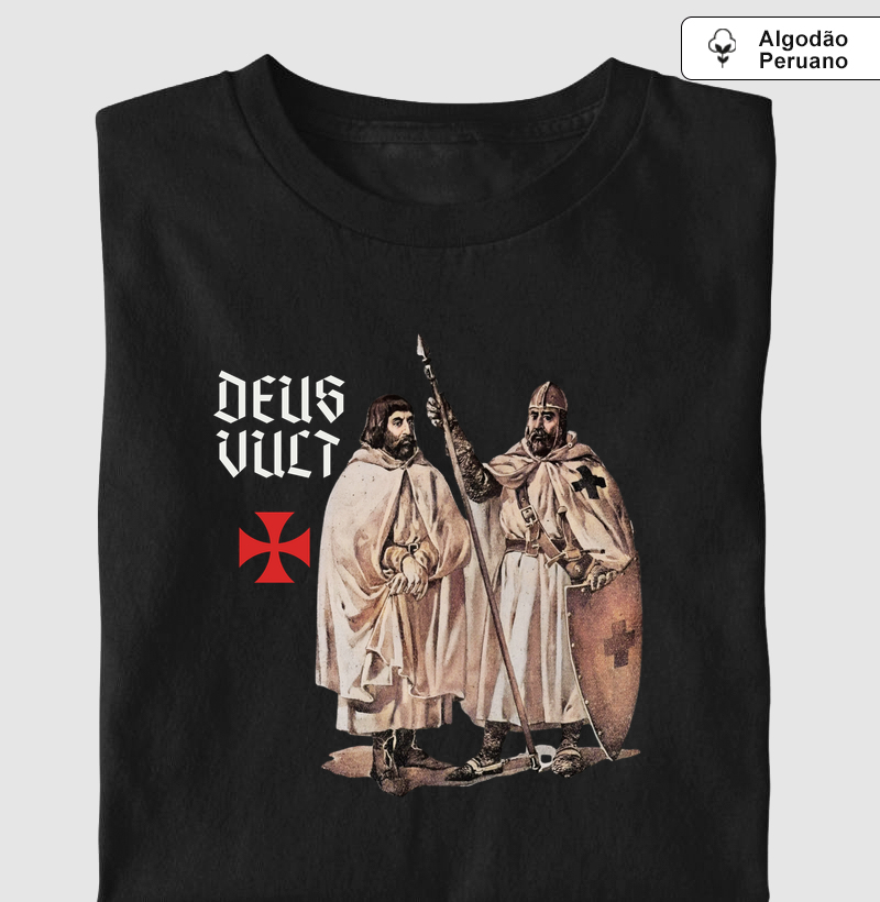Camiseta Deus Vult - Ordem dos Templários