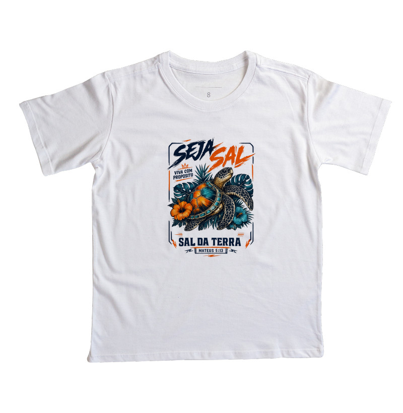Seja Sal da Terra – Mateus 5:13 Estampa Tartaruga Tropical