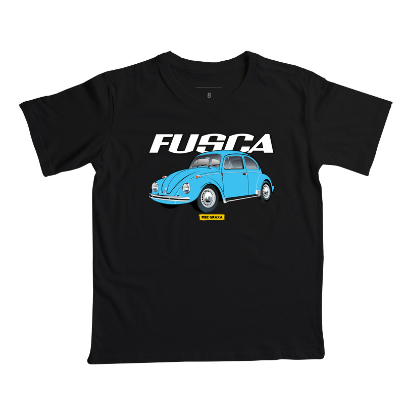 Fusca Azul Claro Escrita