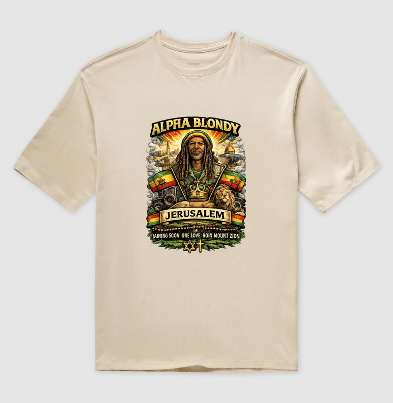 🔥 Camiseta Jerusalém – Alpha Blondy