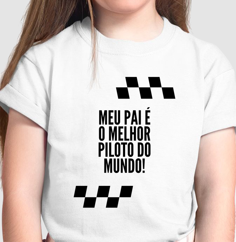 Camiseta Infantil - O Melhor Piloto Do Mundo