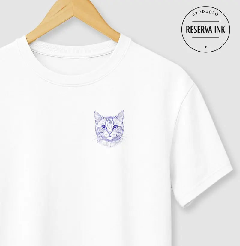 Desenho de Gato Minimalista